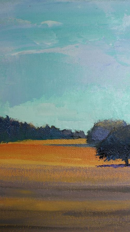 2 Trees under a Peppermint Sky 3 by Simon Jones
