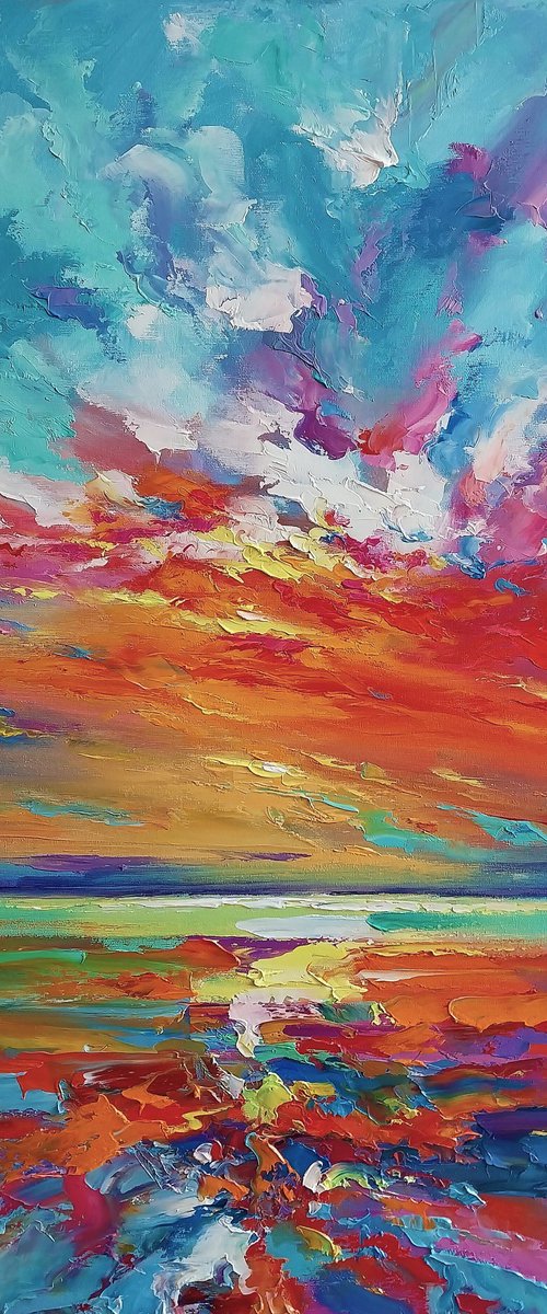 Abstract morning seascape 03 by Andrej  Ostapchuk
