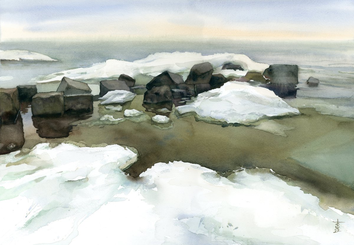 Frozen sea by Victoria Sevastyanova