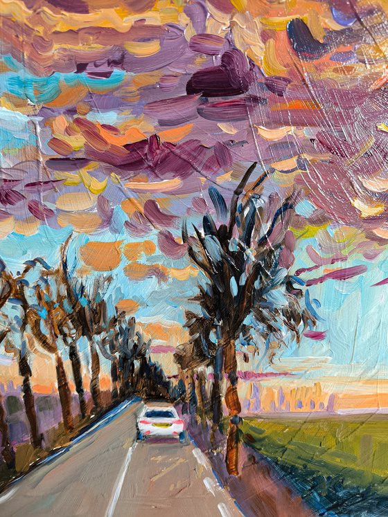 STORMY SKY OVER FAVORITE ROAD