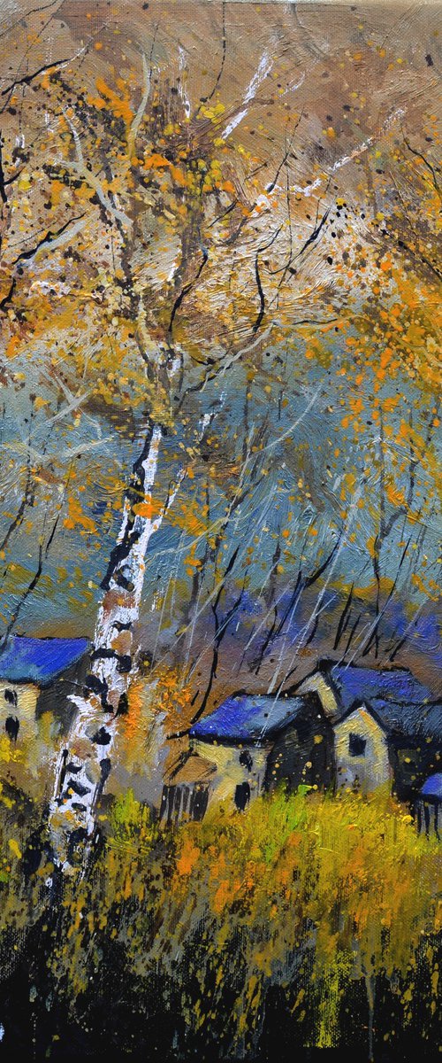 A few aspen trees in autumn - 5522 by Pol Henry Ledent