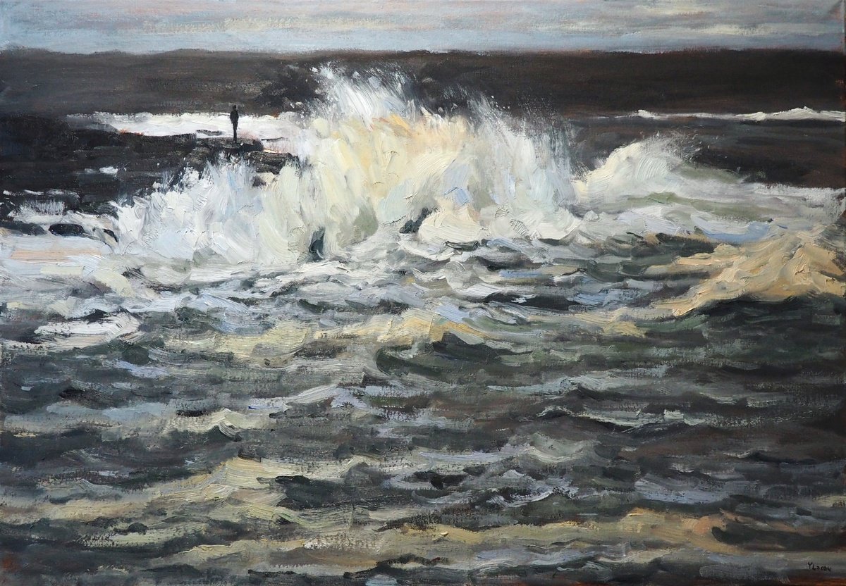 Seascape By Yuanyuan Liu, 39 X 28, Artwork For Sale On Artfinder