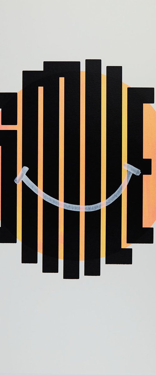 Smile (mono print) by James Kingman