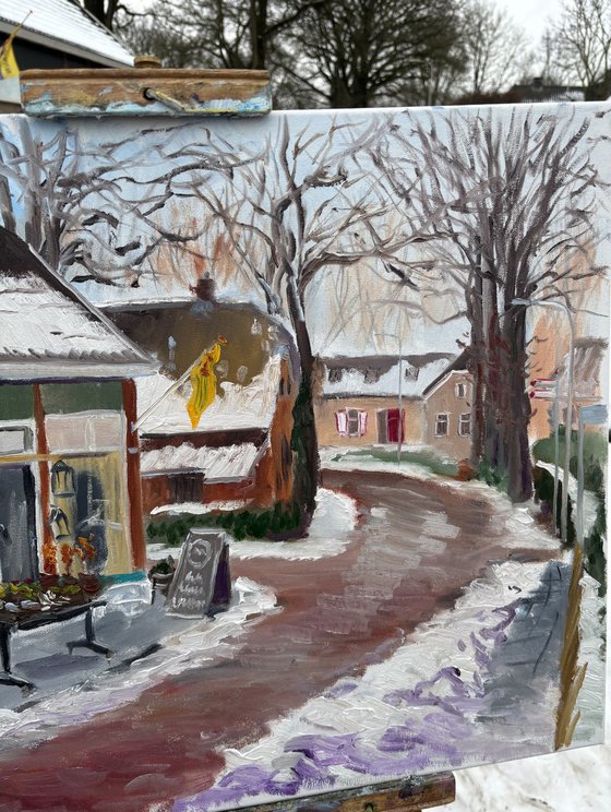 Dalen Flower Shop in Winter