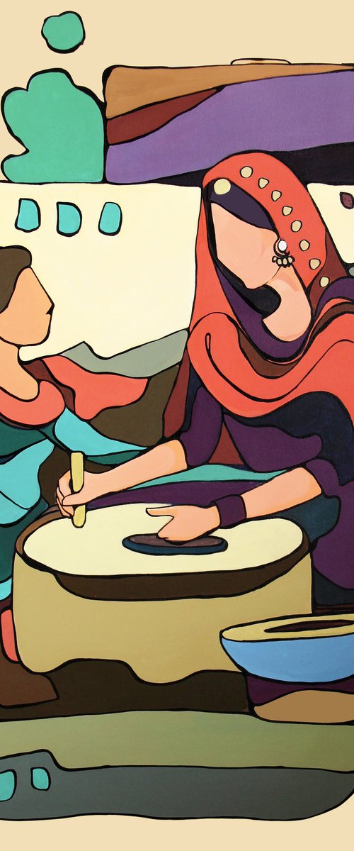 Punjabi Culture Painting by ARTIST GURDISH PANNU