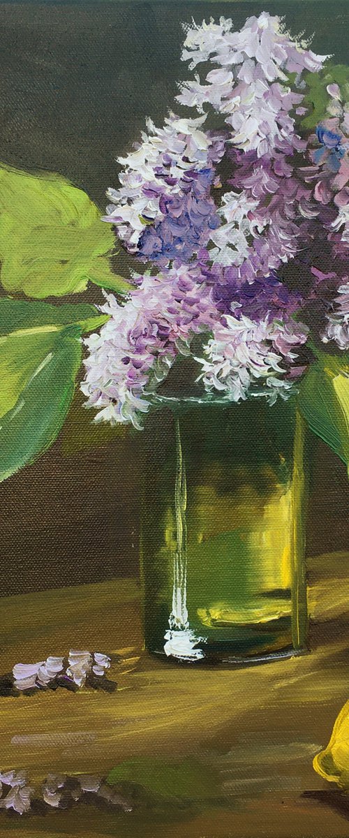 Still life with lilac by Elena Sokolova