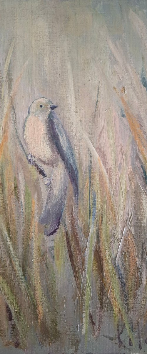 A Bird in a Blooming tree by Olena Kolotova