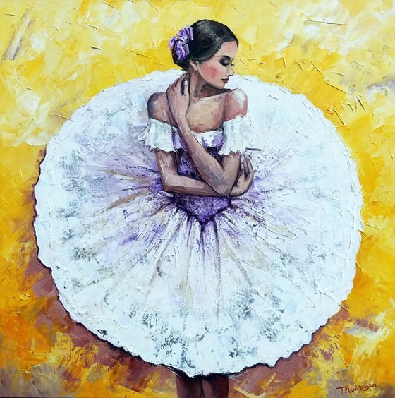 Ballerina  1.  80x80cm