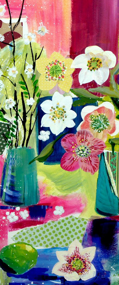 Hellebores and Citrus by Julia  Rigby