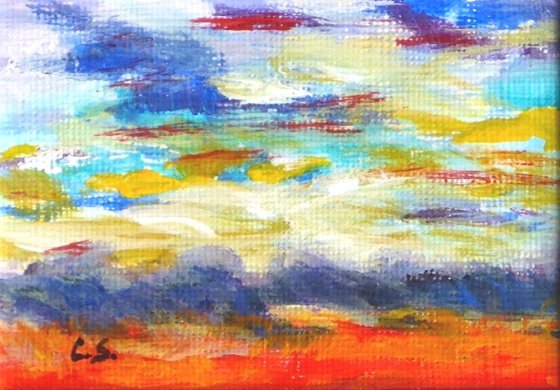 Summer Sky (ACEO with Mat)