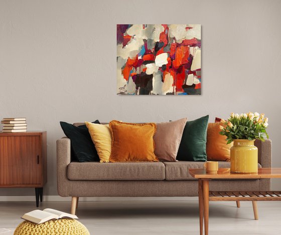 BRIGHT MOMENT 7/Oil painting