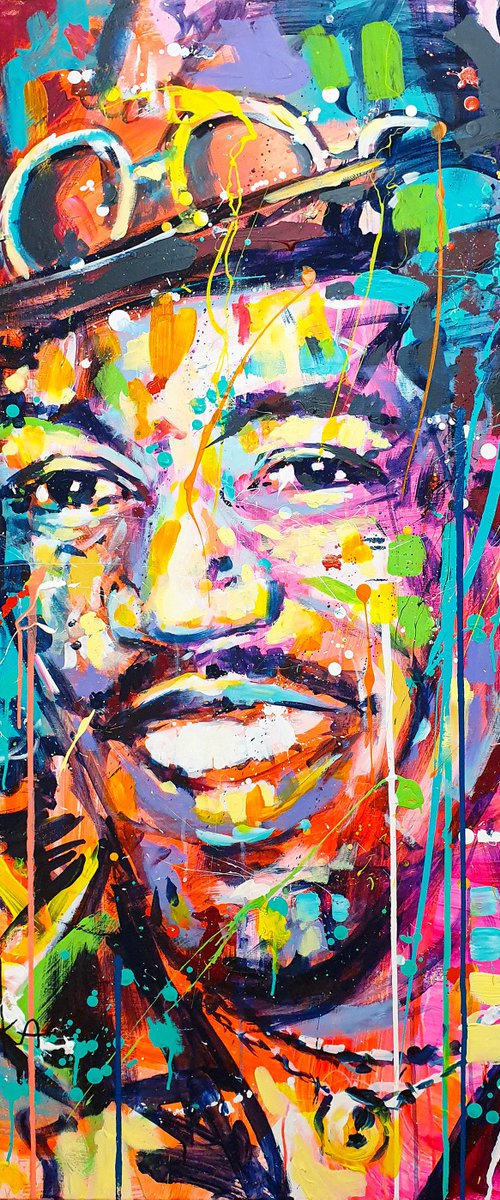 colorful soul Jimi by Marta Zawadzka