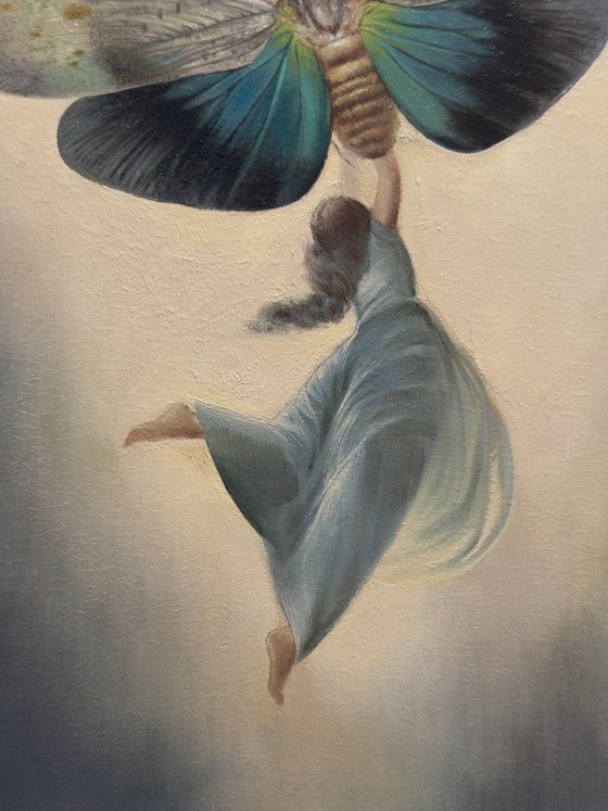 Up in the air with butterflies