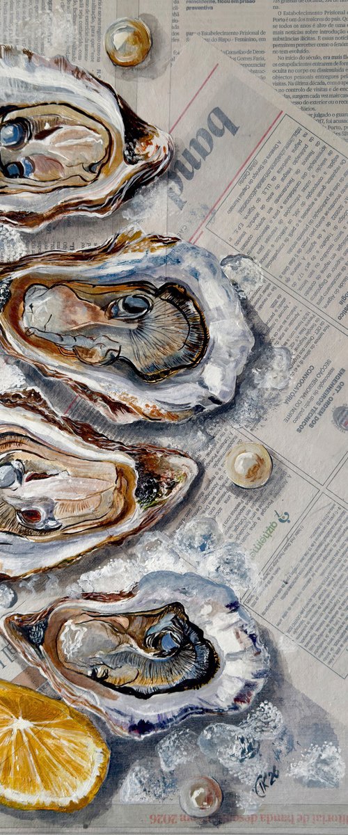 Front Page: Oysters by Irina Kurganskaya