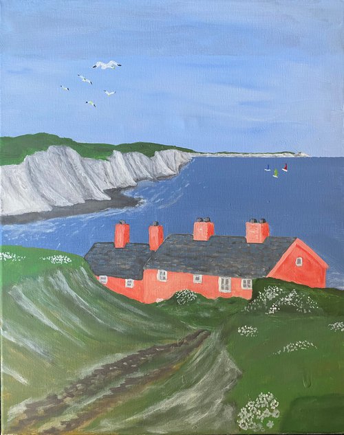 White Cliffs-Atonement by Alan Horne Art Originals