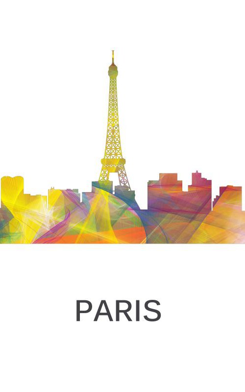 Paris, France Skyline WB1 by Marlene Watson