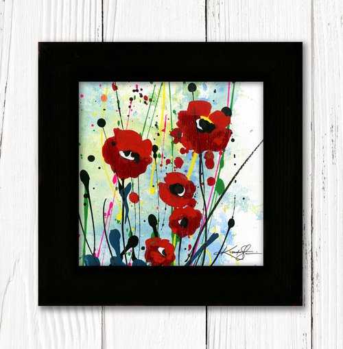 Poppy Dreams 7- Framed Floral art by Kathy Morton Stanion by Kathy Morton Stanion