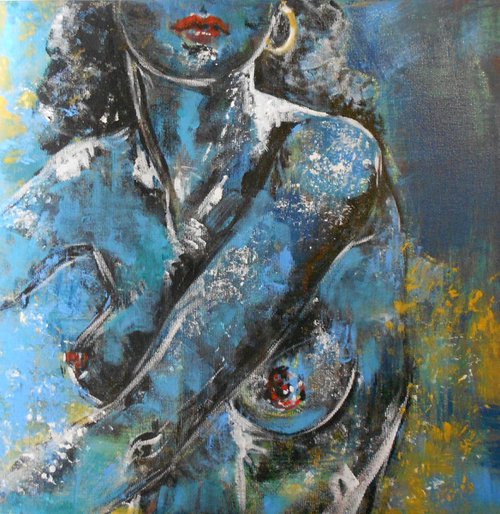 Maya in the Turquoise by Sheila Volpe