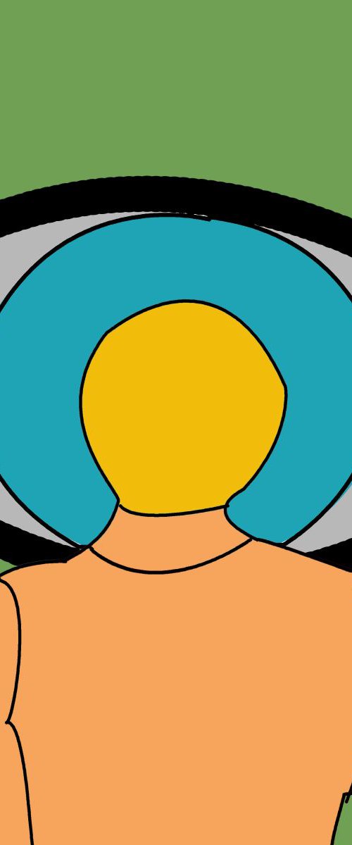 I put an eye on myself - pop art print by Artworks by Rina Mualem