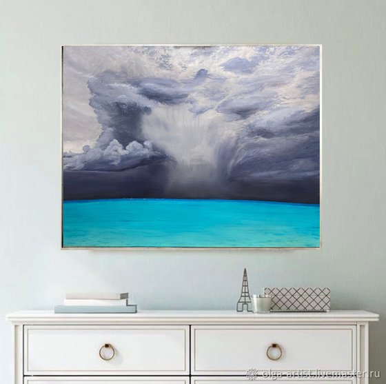 Tropical Thunderstorm, 70 х 50 cm, oil on canvas