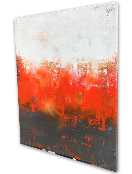 raw orange II (100 x 80 cm) Dee Brown Artworks