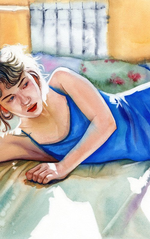 Blue silk by Tetiana Koda