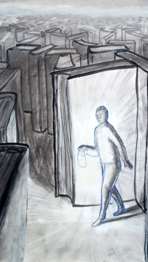 Labyrinth with lion by paolo beneforti