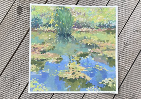 Summer pond echo