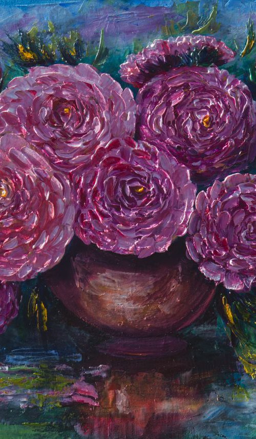 Just for You (Palette knife) by Lena Owens at OLena Art