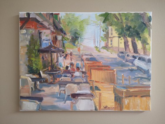 Hydrostone, plein air