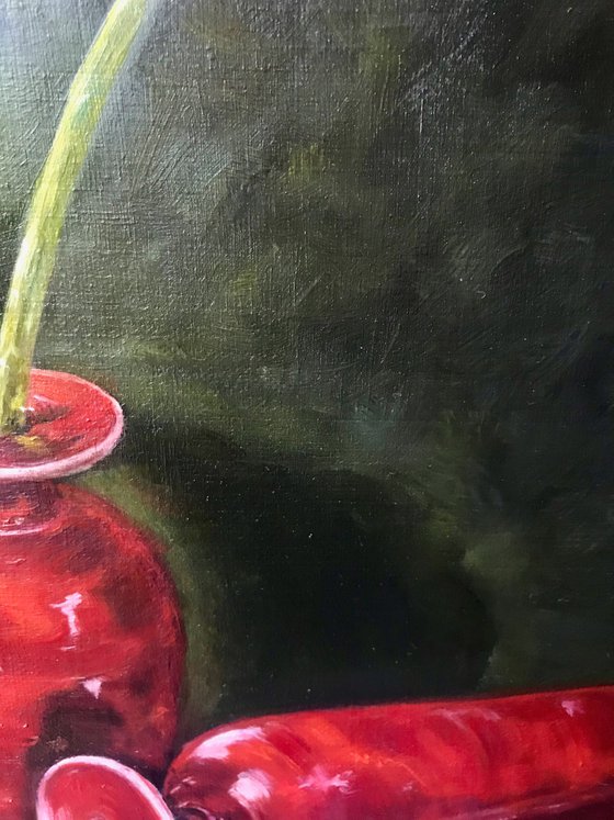 RED &amp; White Lily