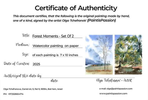 Forest Moments - Diptych