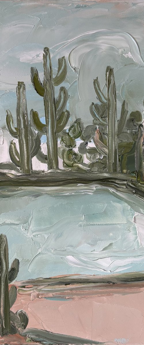 Mallorca swim pool cactus garden house by Daniela Nocito