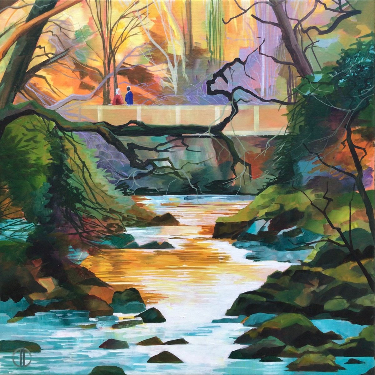  Autumn At Tollymore By Joseph Lynch, 20 X 20, Artwork For Sale On Artfinder
