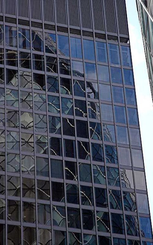 Swiss Re Building Reflected by Paula Smith