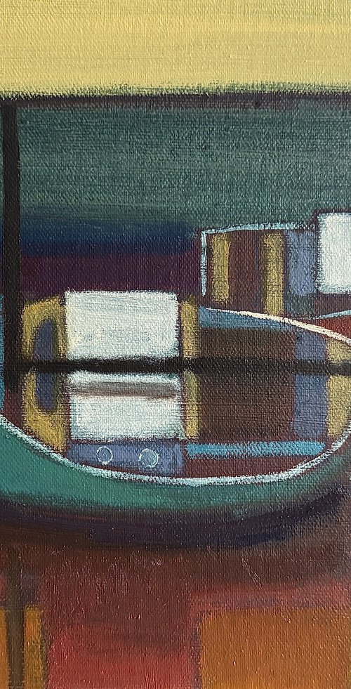 Red Harbour Boats study by Nigel Sharman