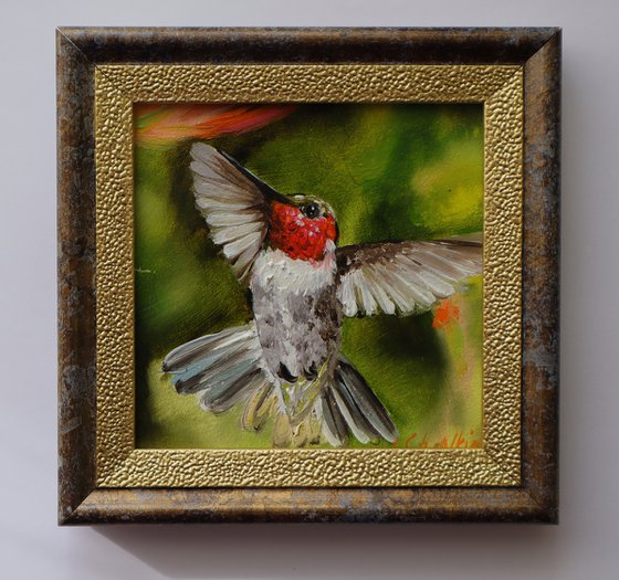 Hummingbird Miniature Art