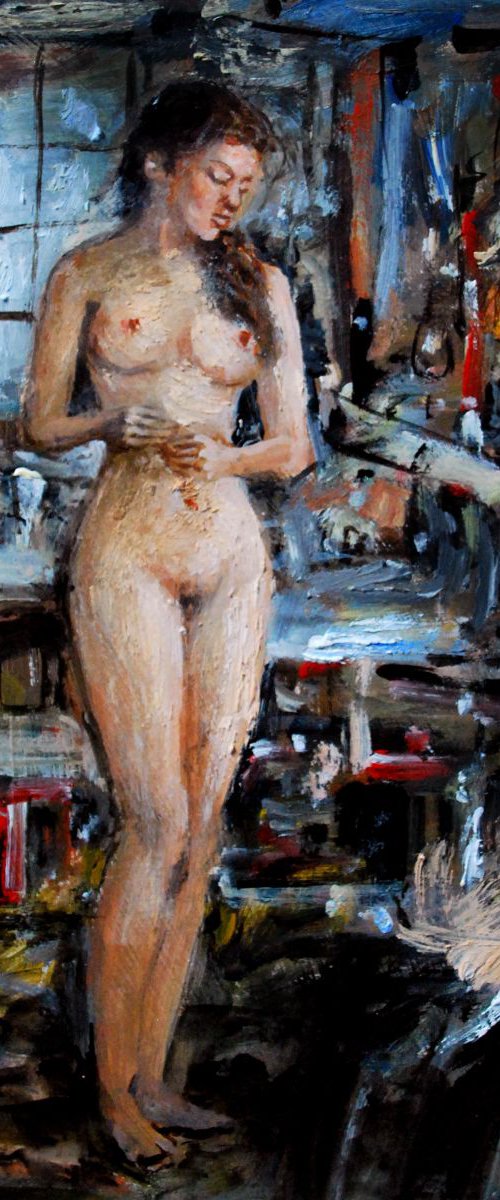Girl by the window by Vishalandra Dakur