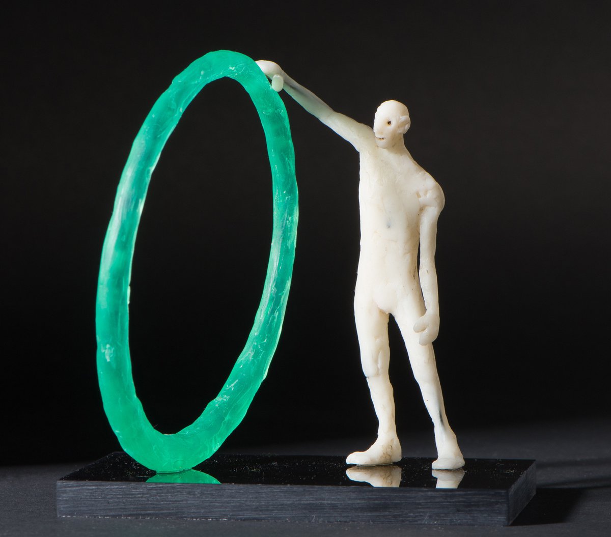 Expressive Portrait Sculpture By Holly Bennett, 5 X 6, O Man, Original Artwork