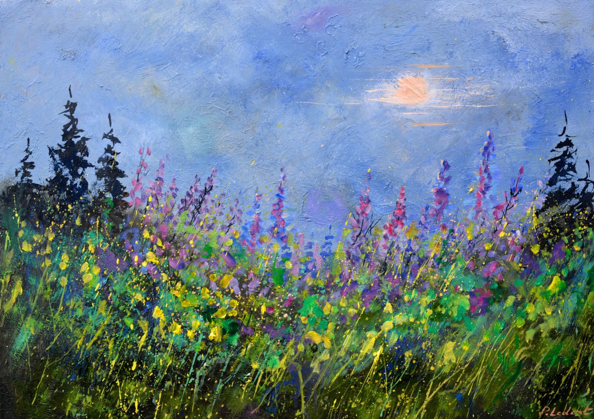 Epilobiums By Pol Henry Ledent, 28 X 20, Artwork For Sale On Artfinder