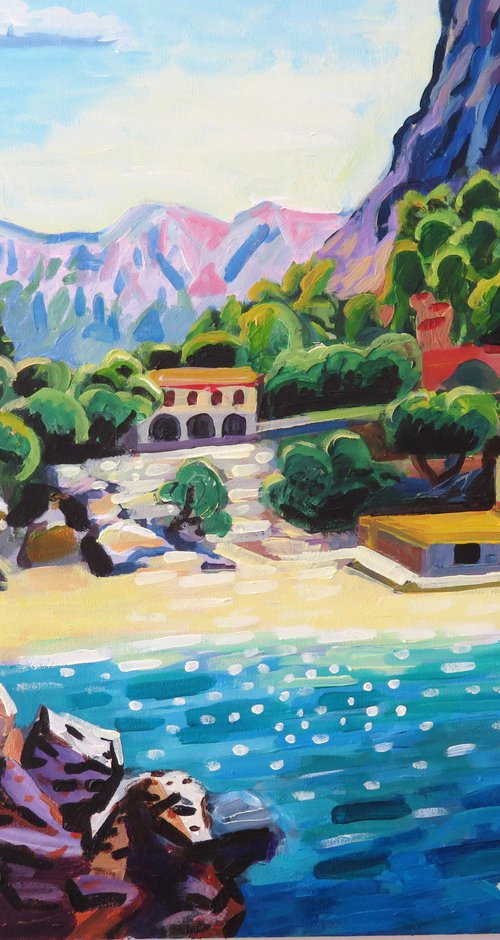 Mediterranean beach scene - Mallorca by Stephen Abela