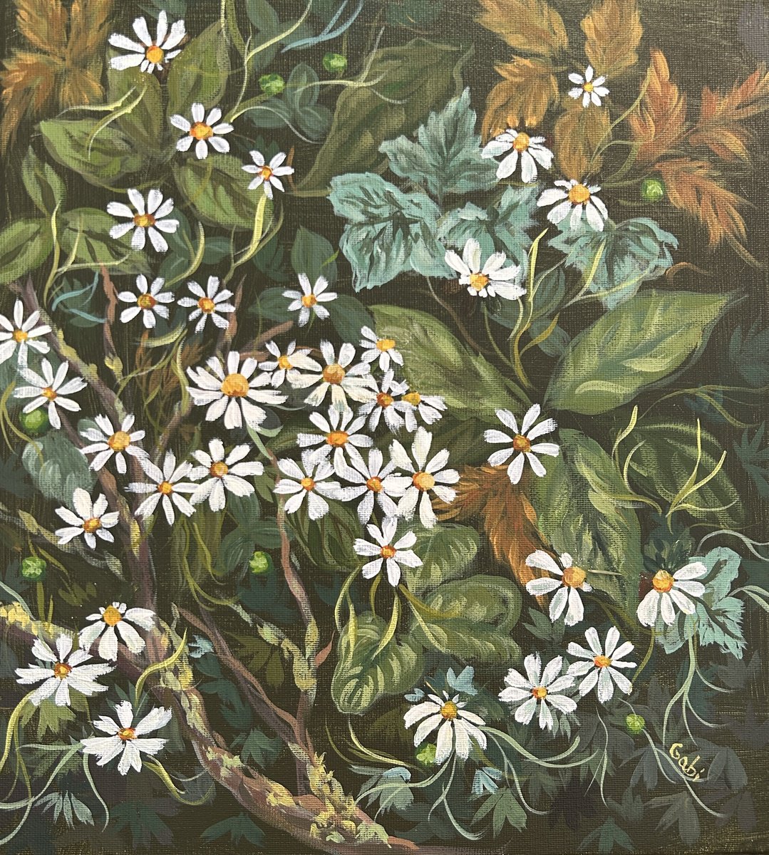  Daisies Of The Forest By Gabriele Prismantaite, 12 X 13, Artwork For Sale On Artfinder
