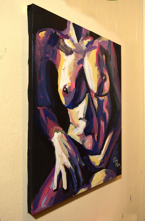 Acrylic on Canvas Nude