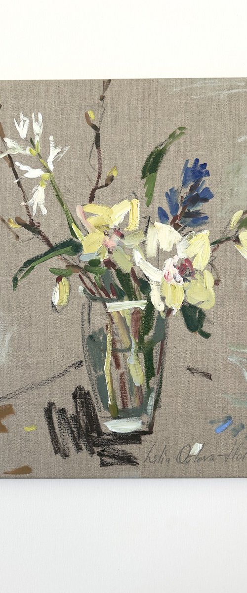 Winter flowers by Lilia Orlova-Holmes