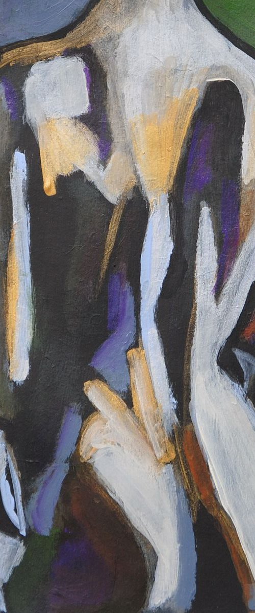 Nude 187 / 29.5 x 29 cm by Alexandra Djokic