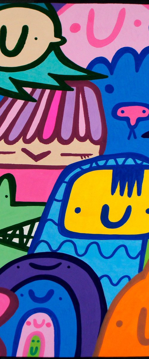Coloured Lines 1 by Kev Munday
