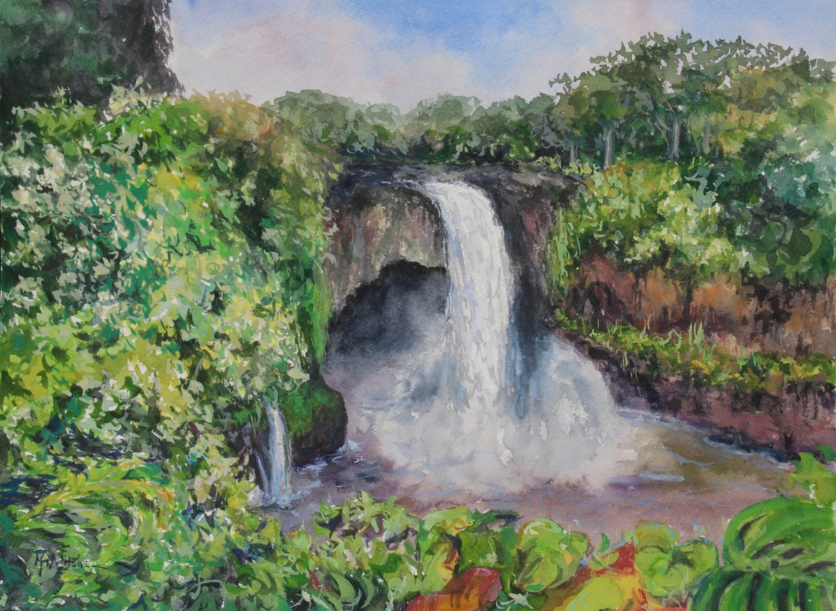 Rainbow Falls, Hilo by Kristen Olson Stone
