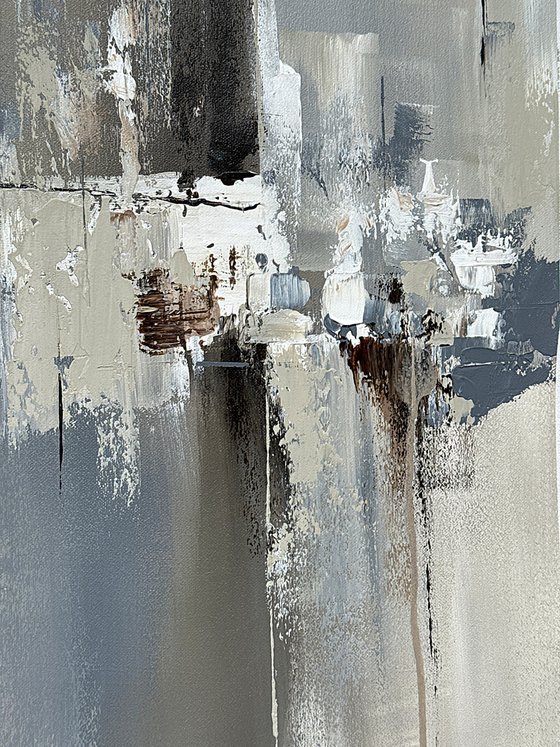 Grey Beige abstract
