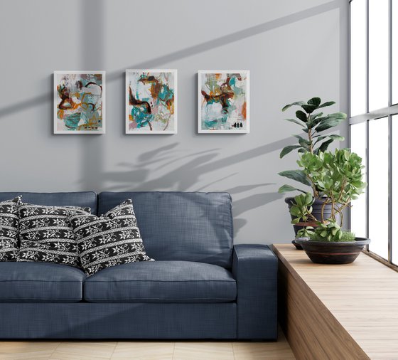 River to sea -set of 3