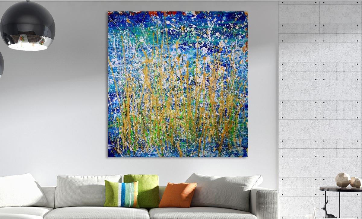 Childhood Dreams (In The Wilderness Series) - 102 X 102 Cm - Nestor Toro By Nestor Toro, 40 X 40, Artwork For Sale On Artfinder